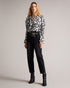 TAURIUS-Tops-Dress up the everyday with TAURIUS. This long-sleeved top is a real all-rounder: it's perfect for work, the pub and any party that requires A Nice Top, thanks to its pretty floral fabric and flirty keyhole detail. Pair with plain trousers and pumps for an easy-to-style look. Ted Baker womenswear collection Long-sleeved top Ruched detailing Floral print Tie-up keyhole detail Our model is 5'9"/ 1.75m and wears a size 8- Ted Baker Romania